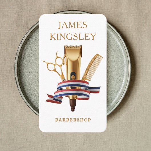 Professionele Kapperszaak Kappersbeurt Kapper Wit Visitekaartje