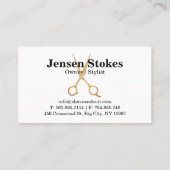 Professionele kapperszaak visitekaartjes (Achterkant)