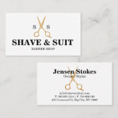 Professionele kapperszaak visitekaartjes (Voorkant / Achterkant)
