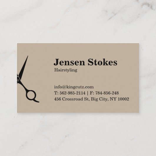 Professionele kapperszaak visitekaartjes (Achterkant)