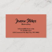 Professionele kapperszaak visitekaartjes (Achterkant)