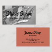 Professionele kapperszaak visitekaartjes (Voorkant / Achterkant)