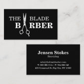 Professionele kapperszaak visitekaartjes (Voorkant / Achterkant)