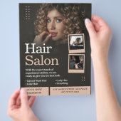 Professionele kapsalon / kapper bedrijf flyer (Hand)