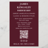 Professionele Kapsalon Kapper Paal Moderne Kappers Flyer (Achterkant)