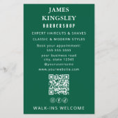 Professionele Kapsalon Kapper Paal Moderne Kappers Flyer (Achterkant)