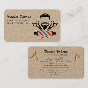 Professionele Kapsalon Minimalistische Herencapsal Visitekaartje