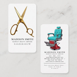 Professionele Kapsalon Minimalistische Herensalon  Visitekaartje