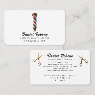 Professionele Kapsalon Minimalistische Herensalon  Visitekaartje