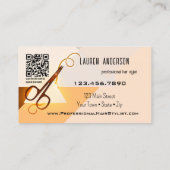 Professionele Kapsalon Schoonheid QR Code Visitekaartje (Achterkant)