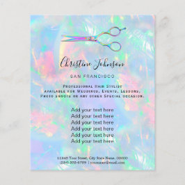 professionele kapster opal design flyer