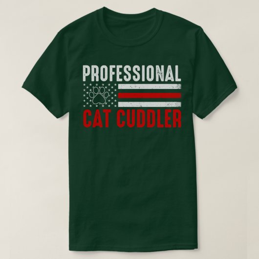 Professionele kat Cuddler T-shirt (Design voorkant)