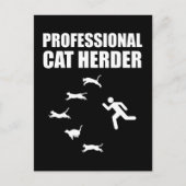 Professionele kat Herder Funny Herding Cats Briefkaart (Voorkant)