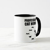 Professionele kat Herder Funny Herding Cats Mok (Voorkant rechts)