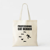 Professionele kat Herder Funny Herding Cats Tote Bag (Achterkant)