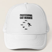 Professionele kat Herder Funny Herding Cats Trucker Pet (Voorkant)