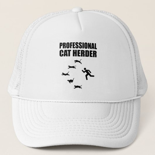 Professionele kat Herder Funny Herding Cats Trucker Pet (Voorkant)