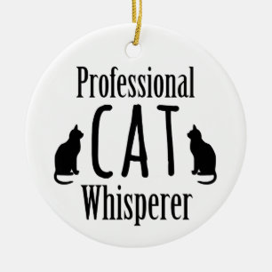 Professionele kat Whisperer Keramisch Ornament