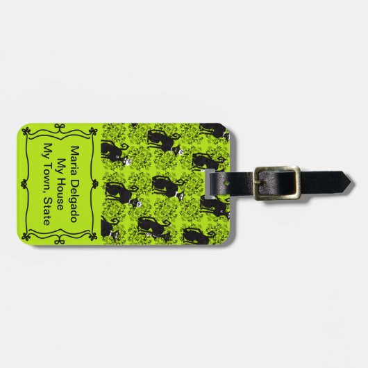 Professionele katten Bagagelabel uit (Voorkant horizontaal)