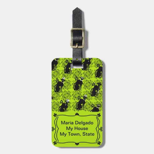 Professionele katten Bagagelabel uit (Voorkant verticaal)