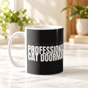 Professionele kattenportier Funny Cat Mok
