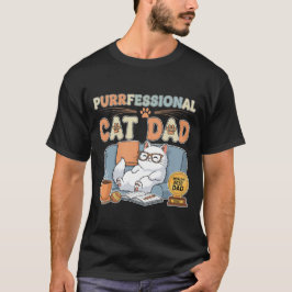 Professionele kattenvader - Grappige Vaderdag T-shirt