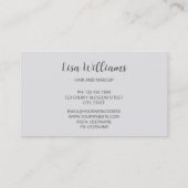 Professionele Kersenbloesem Roze Zilver Business C Visitekaartje (Achterkant)