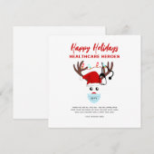 Professionele kerst in bedrijven feestdagenkaart (Voorkant / Achterkant)