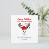 Professionele kerst in bedrijven feestdagenkaart (Staand voorkant)