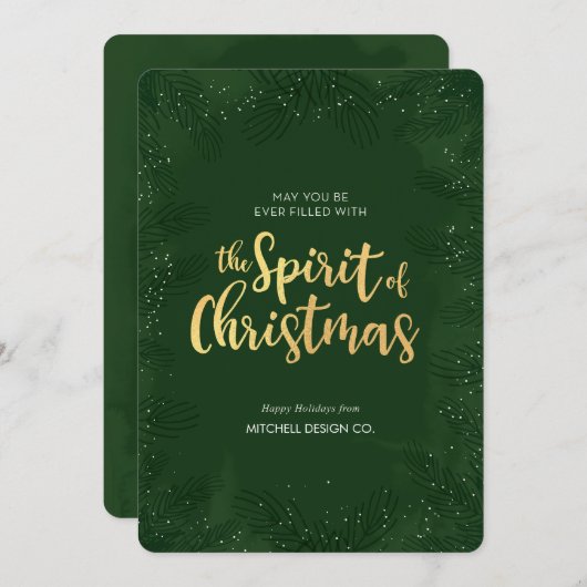 Professionele kerst Kaart (Voorkant / Achterkant)