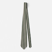 Professionele Kerst Strepen- Groen, Rood, Beige Stropdas (Voorkant)