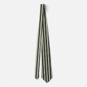 Professionele Kerst Strepen- Groen, Rood, Beige Stropdas (Achterkant)