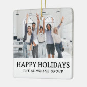 Professionele kerstcadeaus voor klanten keramisch ornament (Links)