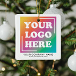 Professionele kerstdagen met Logo voor bedrijven Keramisch Ornament<br><div class="desc">Decoreer een kantoor,  winkel of kerstboom met deze aangepaste logo promotionele ornamenten. Wat een leuke en geweldige manier om je bedrijf te promoten tijdens het feestelijke vakantieseizoen of om het uit te geven aan medewerkers die in dienst zijn als een cadeautje in het belang.</div>