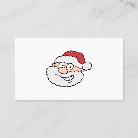 Professionele kerstman Funny Informele Cartoon Visitekaartje (Achterkant)