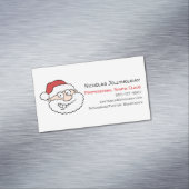 Professionele Kerstman Grappige Informele Cartoon Magnetisch Visitekaartje (Voorbeeld)
