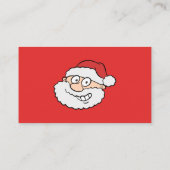 Professionele Kerstman Grappige Informele Cartoon Visitekaartje (Achterkant)