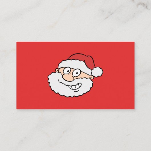 Professionele Kerstman Grappige Informele Cartoon Visitekaartje (Achterkant)