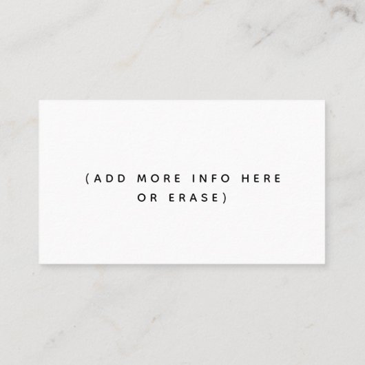 Professionele Kerstman Kerstthema Klassieker Visitekaartje (Achterkant)