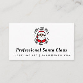 Professionele Kerstman Kerstthema Klassieker Visitekaartje