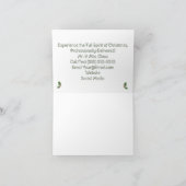 Professionele Kerstman Visitekaartje Groet Mevrouw Kaart (Binnen)