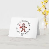 Professionele kerstzorg in bedrijven 2021 Naam Kaart (Gele Bloem)