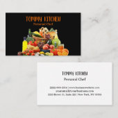 Professionele keuken- en keukengroenten visitekaartje (Voorkant / Achterkant)