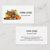 Professionele keuken- en keukengroenten visitekaartje (Voorkant / Achterkant)