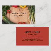 Professionele keukengroenten uit de keuken visitekaartje (Voorkant / Achterkant)