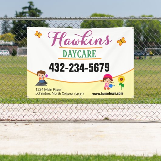 Professionele kinderopvang banner met logo, peuter (Insitu)