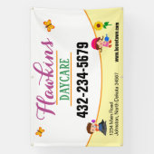 Professionele kinderopvang banner met logo, peuter (Verticaal)