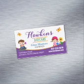 Professionele kinderopvang magnetisch visitekaartje (Voorbeeld)