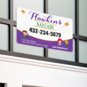 Professionele kinderopvang spandoek (Buitenkant Gebouw)