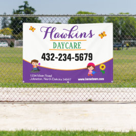 Professionele kinderopvang spandoek